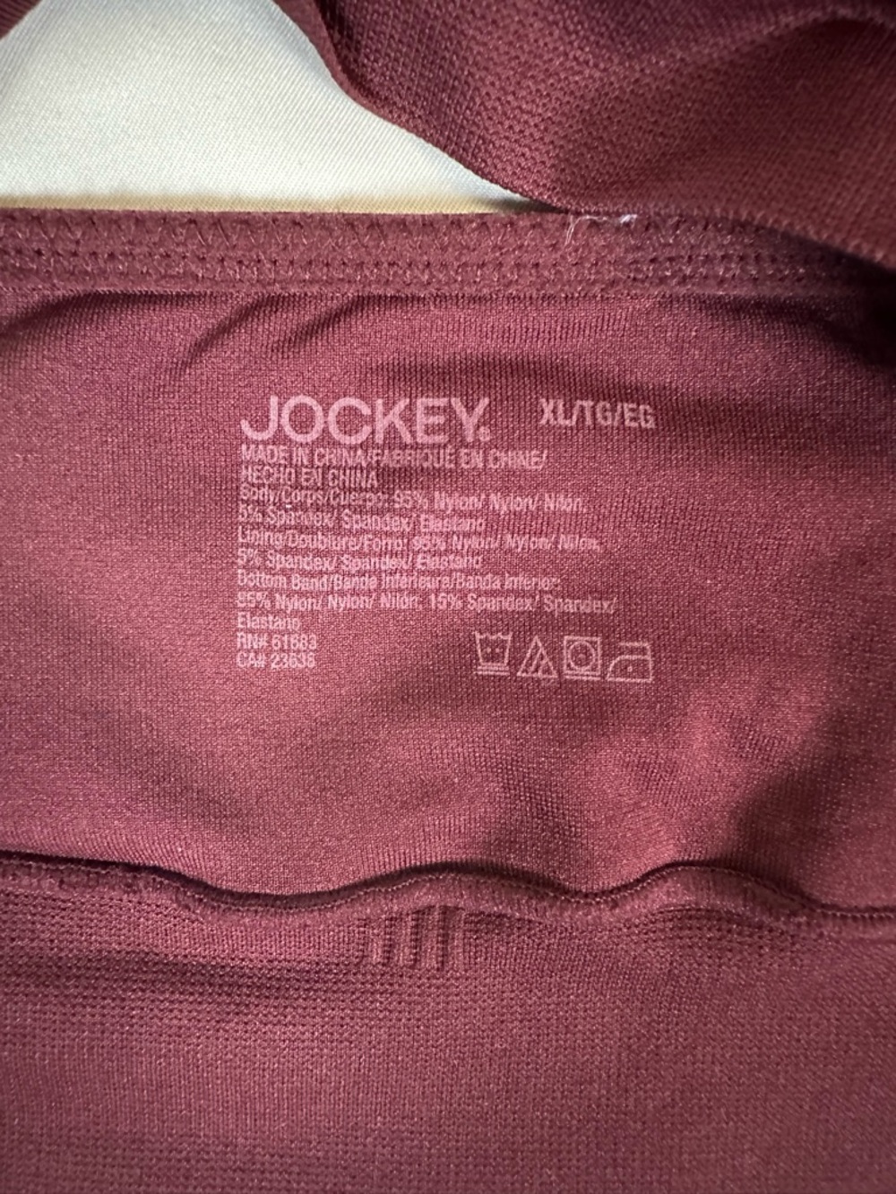 Jockey Wireless Light Lift Bralette Duo - Slate Blue & Burgundy XL - Picture 9 of 14